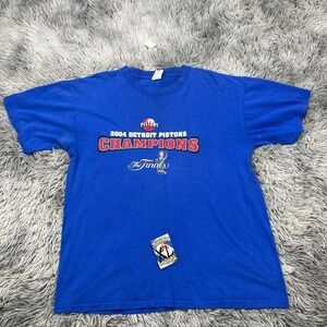 Vintage 2004 NBA Finals Detroit Pistons Championship T-Shirt (Size - X Large